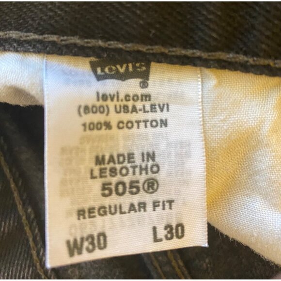 Levis Jeans 505 W30 L 30 Women Regular Fit Pants Cotton - Picture 3 of 5